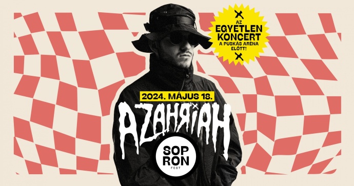 Azahriah koncert is lesz a SopronFest programjában! Jegyek itt!