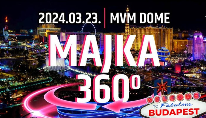 Majka koncert 2024-ben a MVM Dome-ban!
